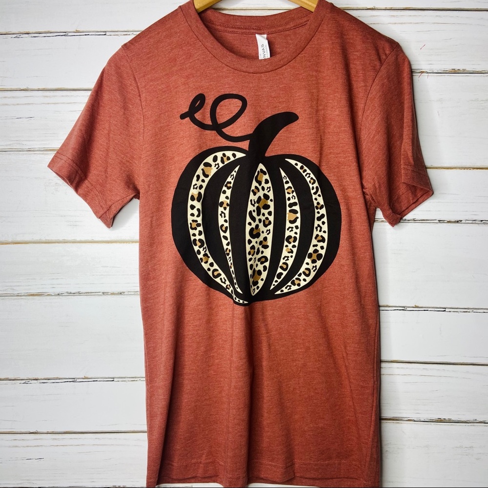 Leopard Pumpkin Tee S - XL - Picture 2 of 6